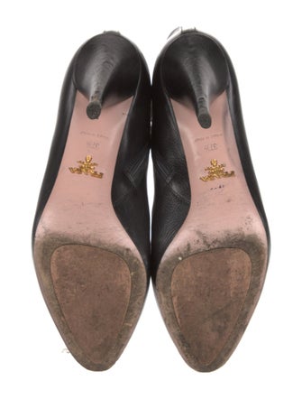 Prada Leather Lace-Up Boots