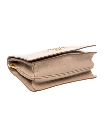 Prada Vitello Daino Leather Metal