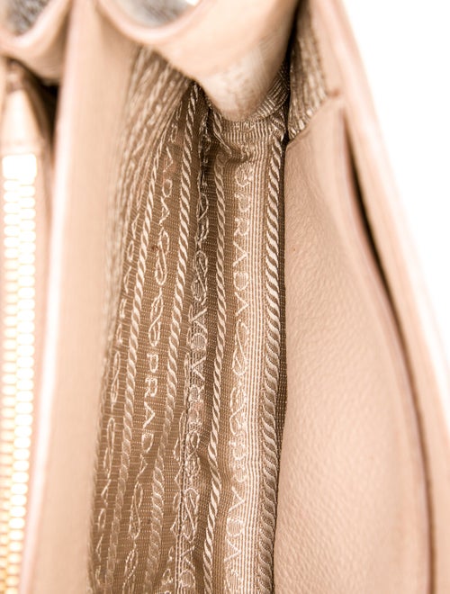 Prada Vitello Daino Leather Metal