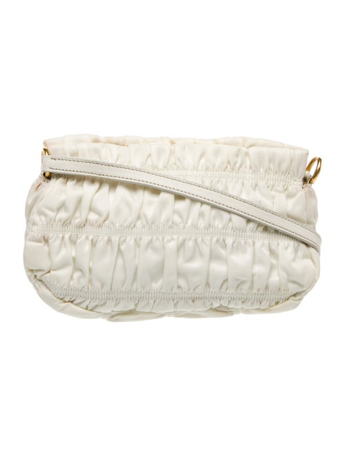 Prada Enameled Metal Triangle Top Handle Bag