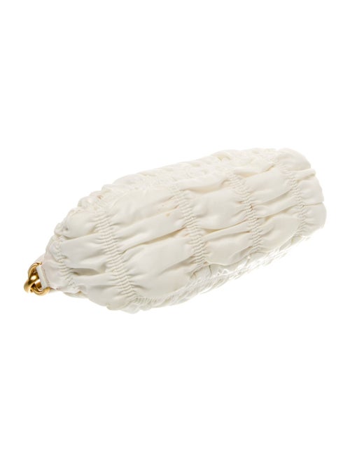 Prada Enameled Metal Triangle Top Handle Bag