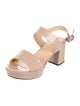 Prada Patent Leather Slingback Sandals