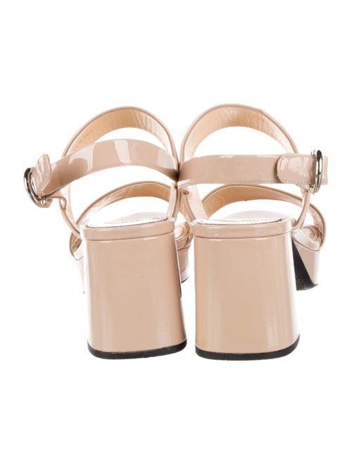 Prada Patent Leather Slingback Sandals