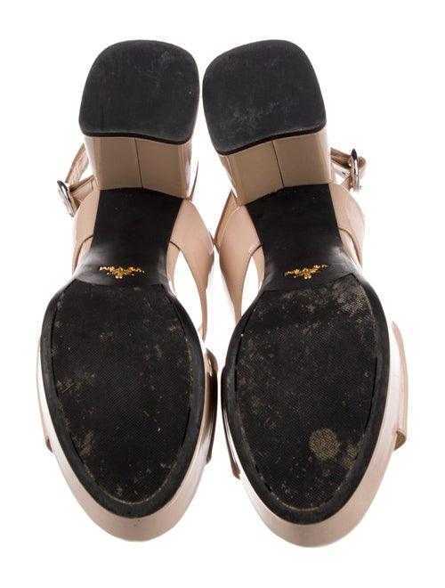 Prada Patent Leather Slingback Sandals