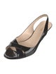 Prada Patent Leather Slingback Sandals