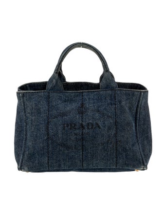 Prada Enameled Metal Triangle Top Handle Bag