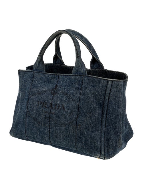 Prada Enameled Metal Triangle Top Handle Bag