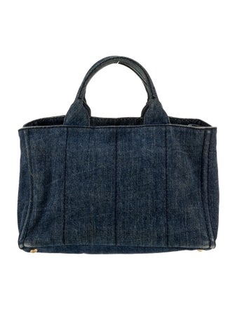 Prada Enameled Metal Triangle Top Handle Bag