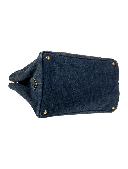 Prada Enameled Metal Triangle Top Handle Bag