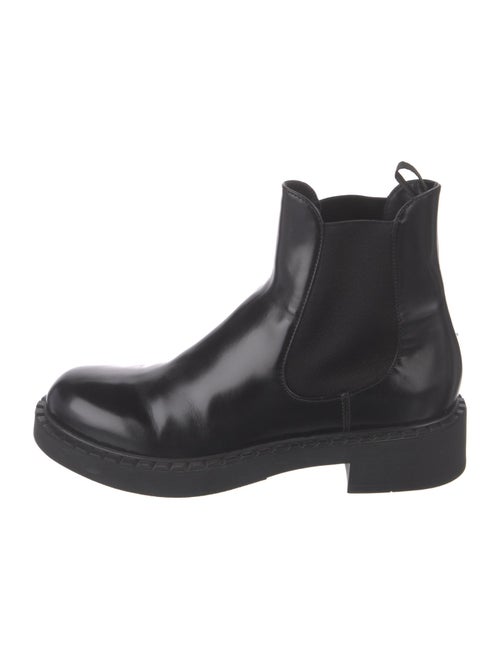 Prada Patent Leather Chelsea Boots