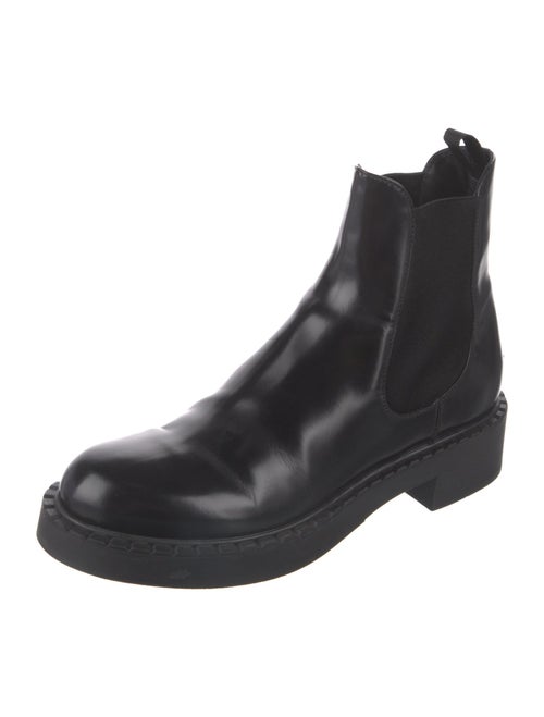 Prada Patent Leather Chelsea Boots