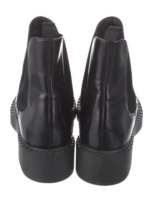 Prada Patent Leather Chelsea Boots