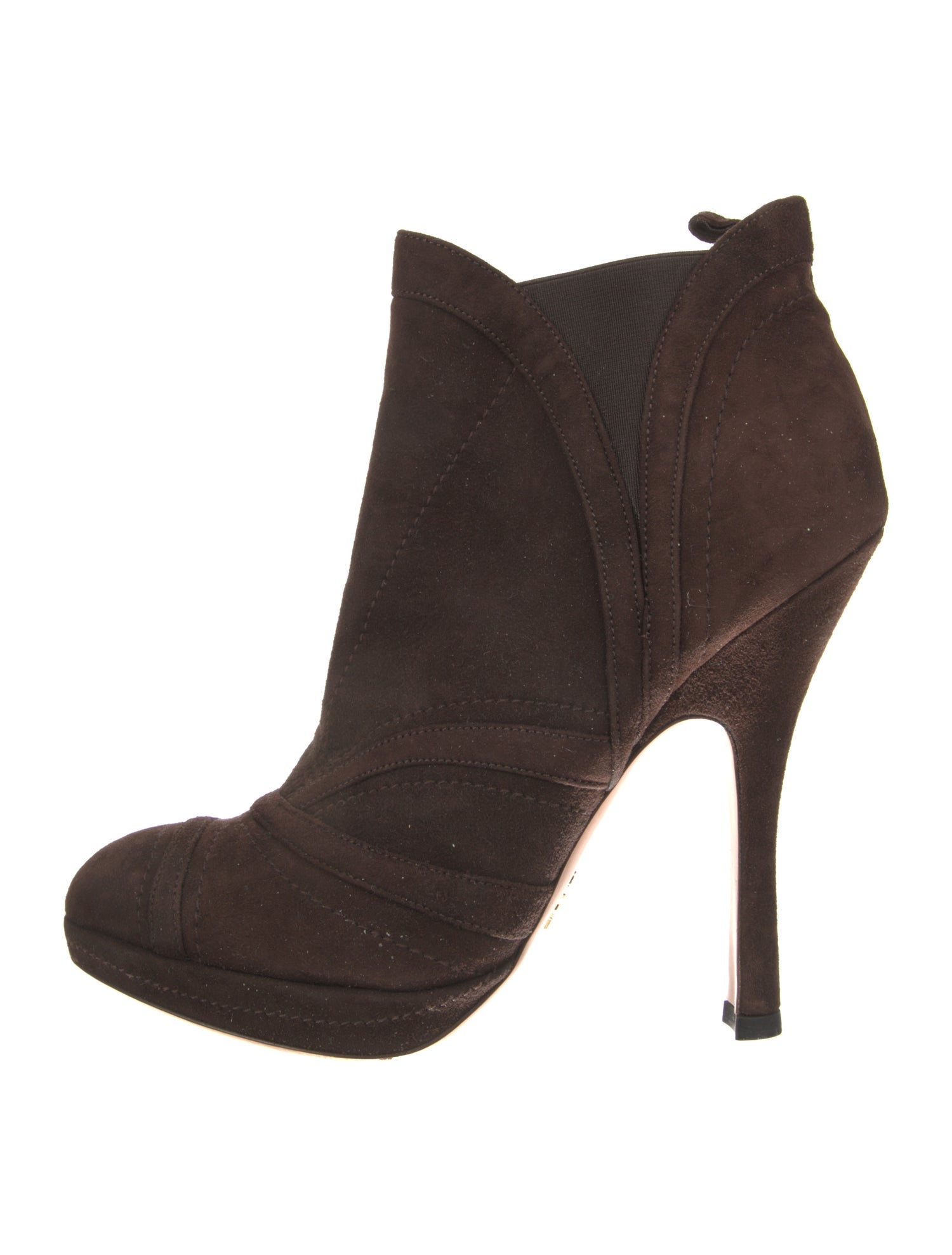 Prada Suede Chelsea Boots