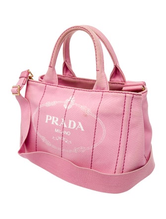 Prada Enameled Metal Triangle Canapa