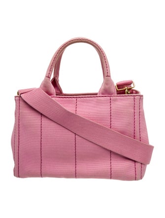 Prada Enameled Metal Triangle Canapa