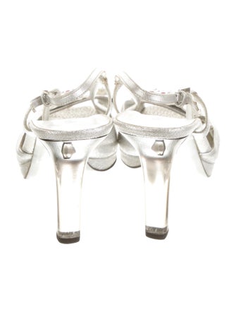 Prada Leather Slingback Sandals