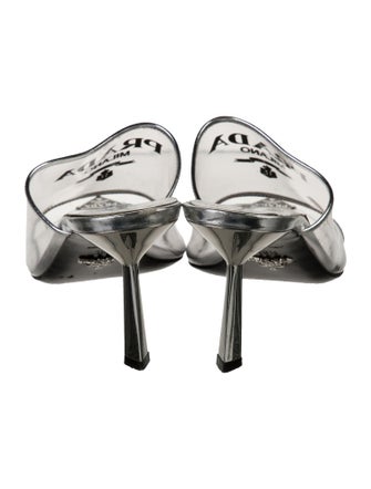 Prada PVC Graphic Print Slides