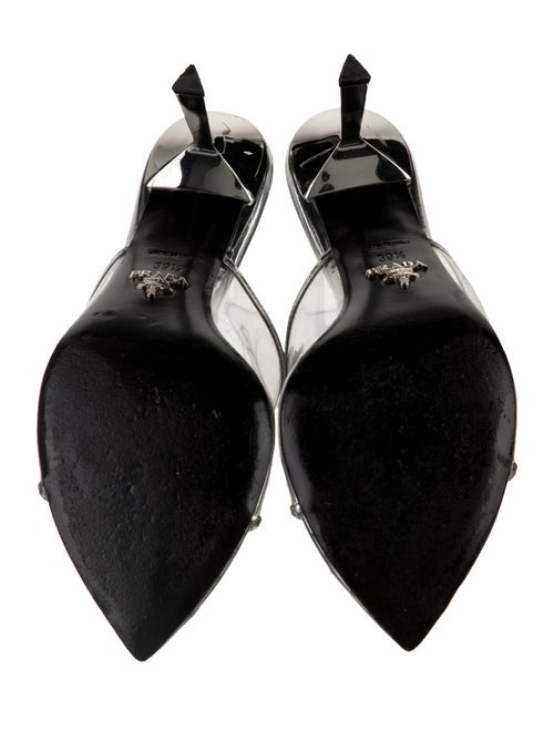 Prada PVC Graphic Print Slides