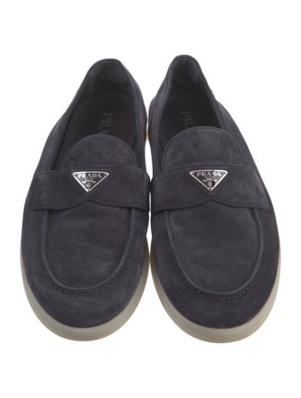 Prada Suede Boat Shoes