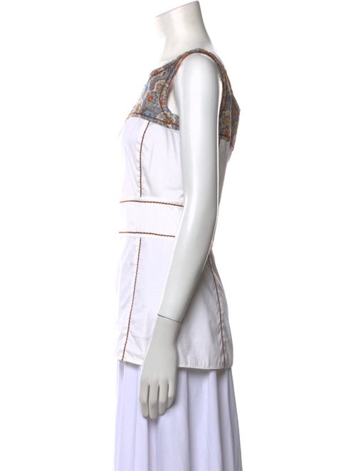 Prada 2015 Square Neckline Crop Top