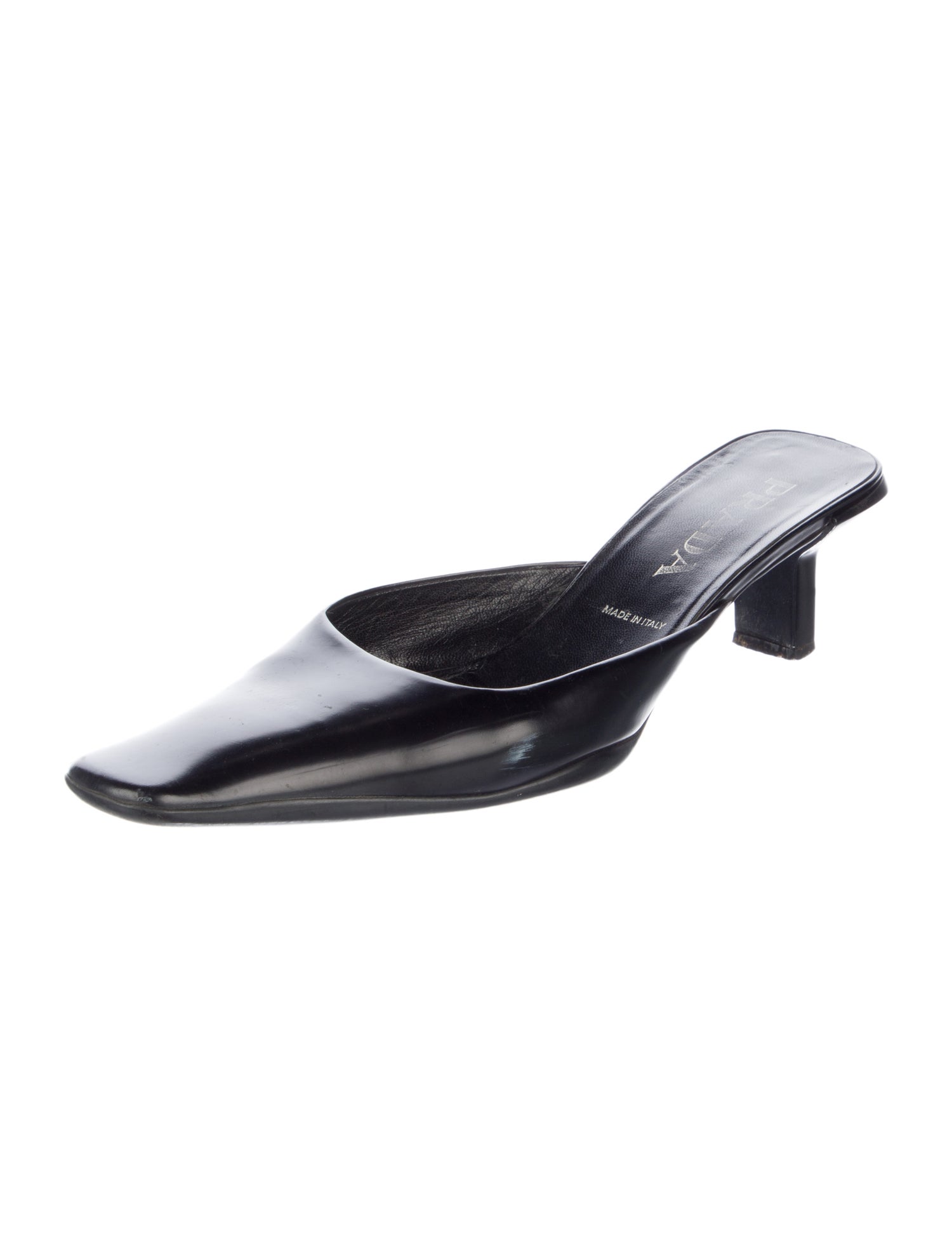 Prada Patent Leather Mules