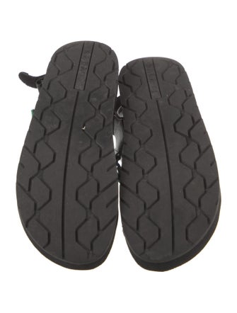 Prada Printed Embroidered Accent Espadrilles