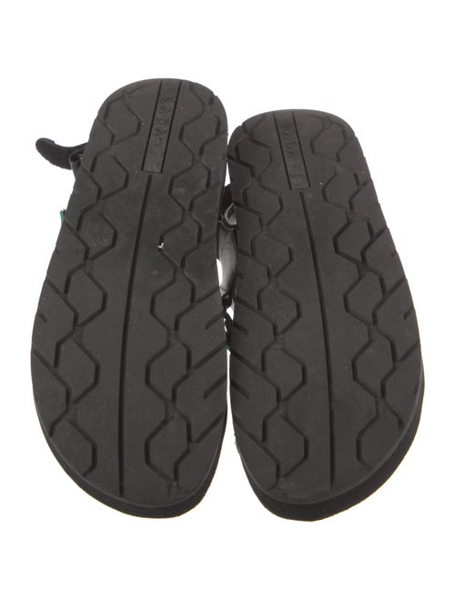 Prada Printed Embroidered Accent Espadrilles