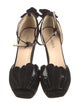 Prada Suede Leather Trim Embellishment D'Orsay Pumps