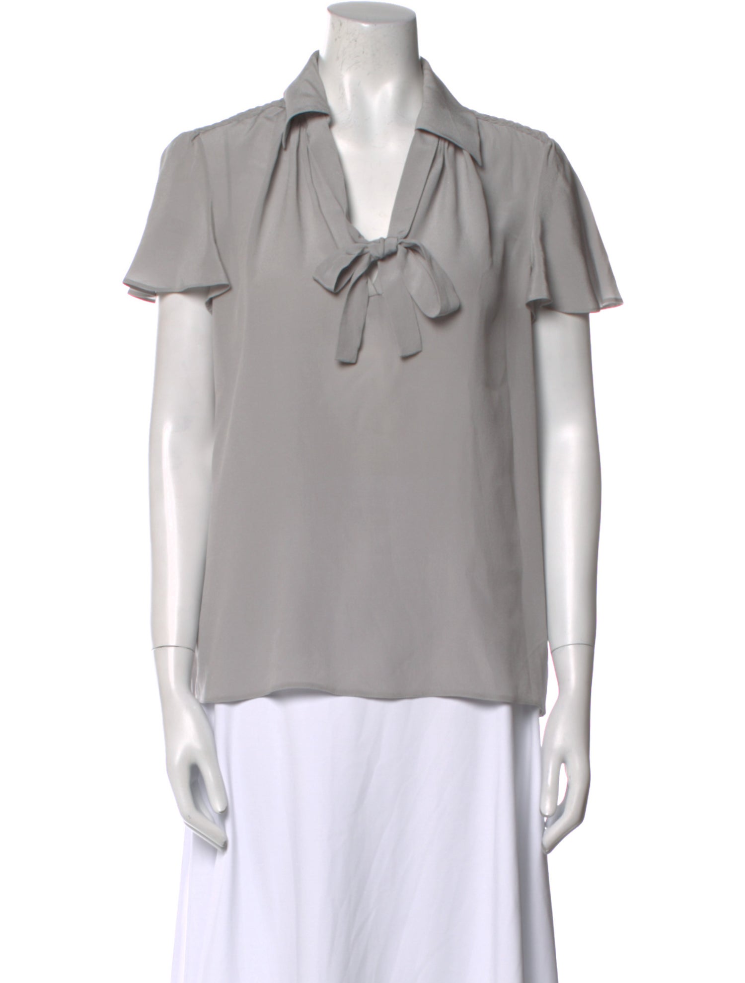 Prada 2010's V-Neck Blouse