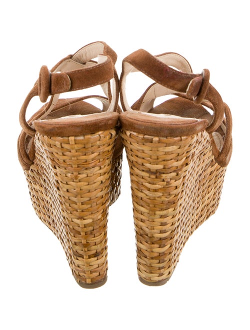 Prada Suede Animal Print Slingback Pumps