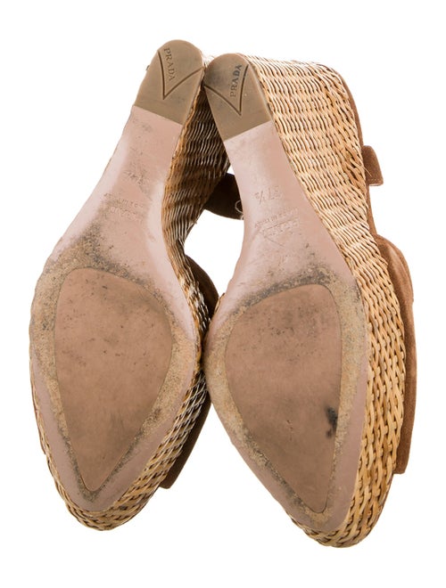 Prada Suede Animal Print Slingback Pumps