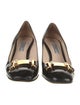 Prada Patent Leather Crystal Embellishments Pumps