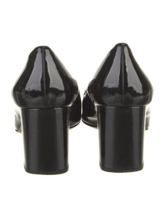 Prada Patent Leather Crystal Embellishments Pumps