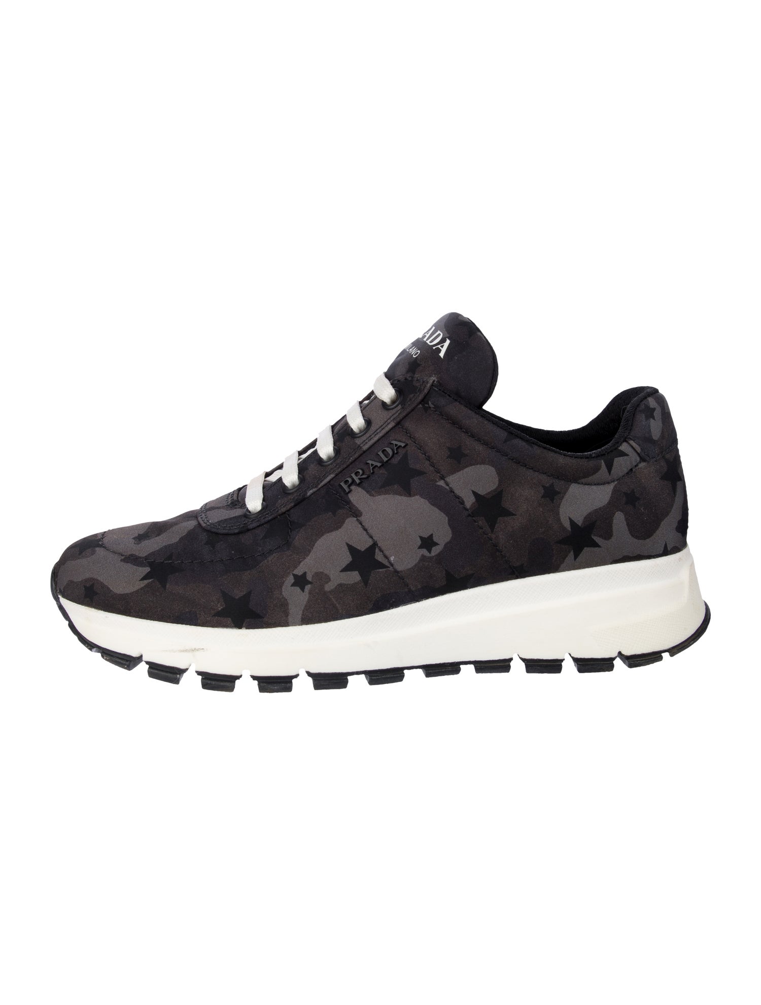 Prada Nylon Printed Sneakers