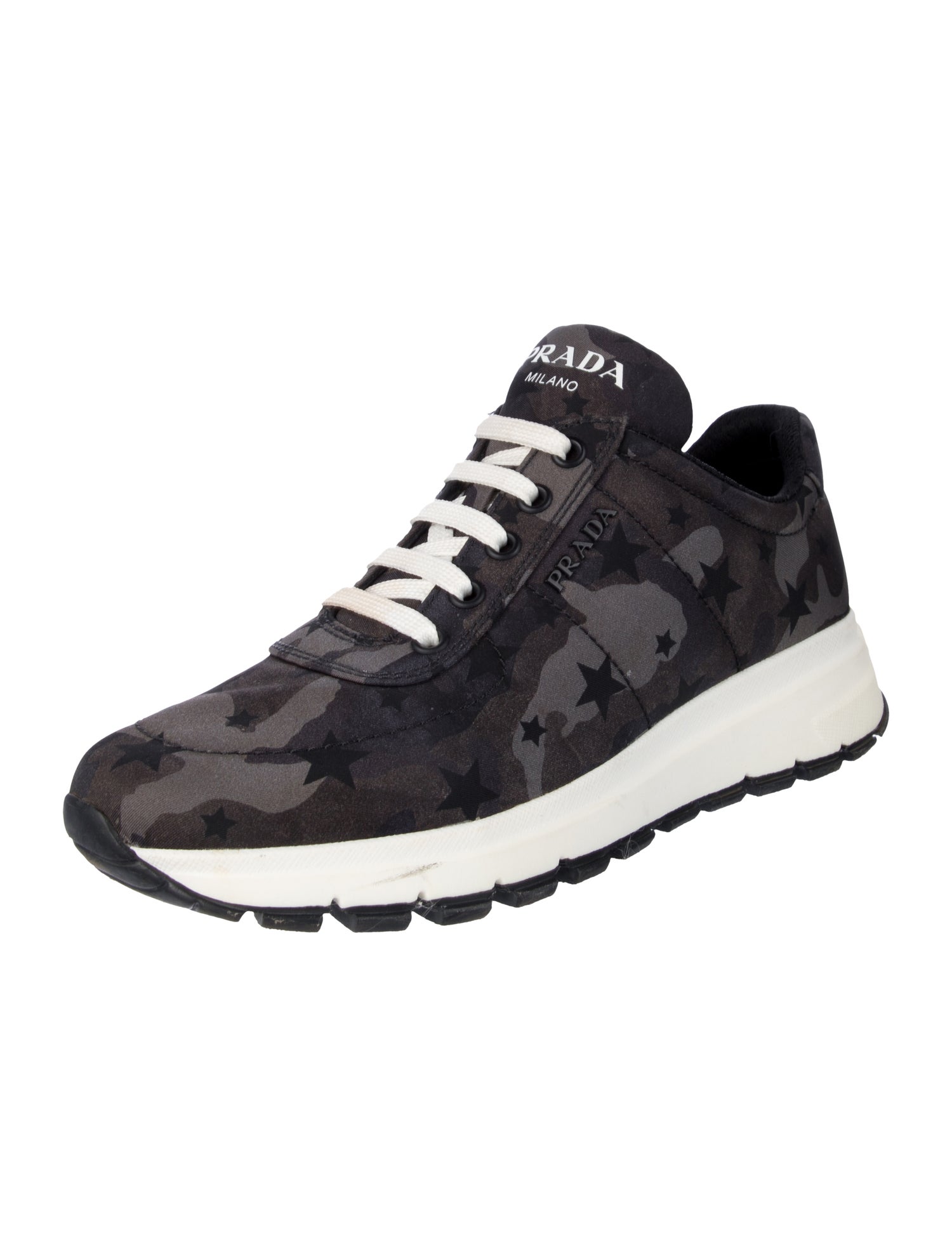 Prada Nylon Printed Sneakers