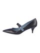 Prada Leather Bow Accents D'Orsay Pumps