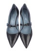 Prada Leather Bow Accents D'Orsay Pumps
