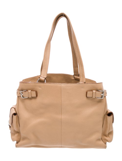 Prada Enameled Metal Triangle Shoulder Bag