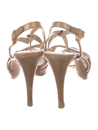 Prada Leather Slingback Sandals
