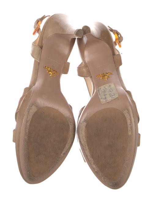 Prada Leather Slingback Sandals