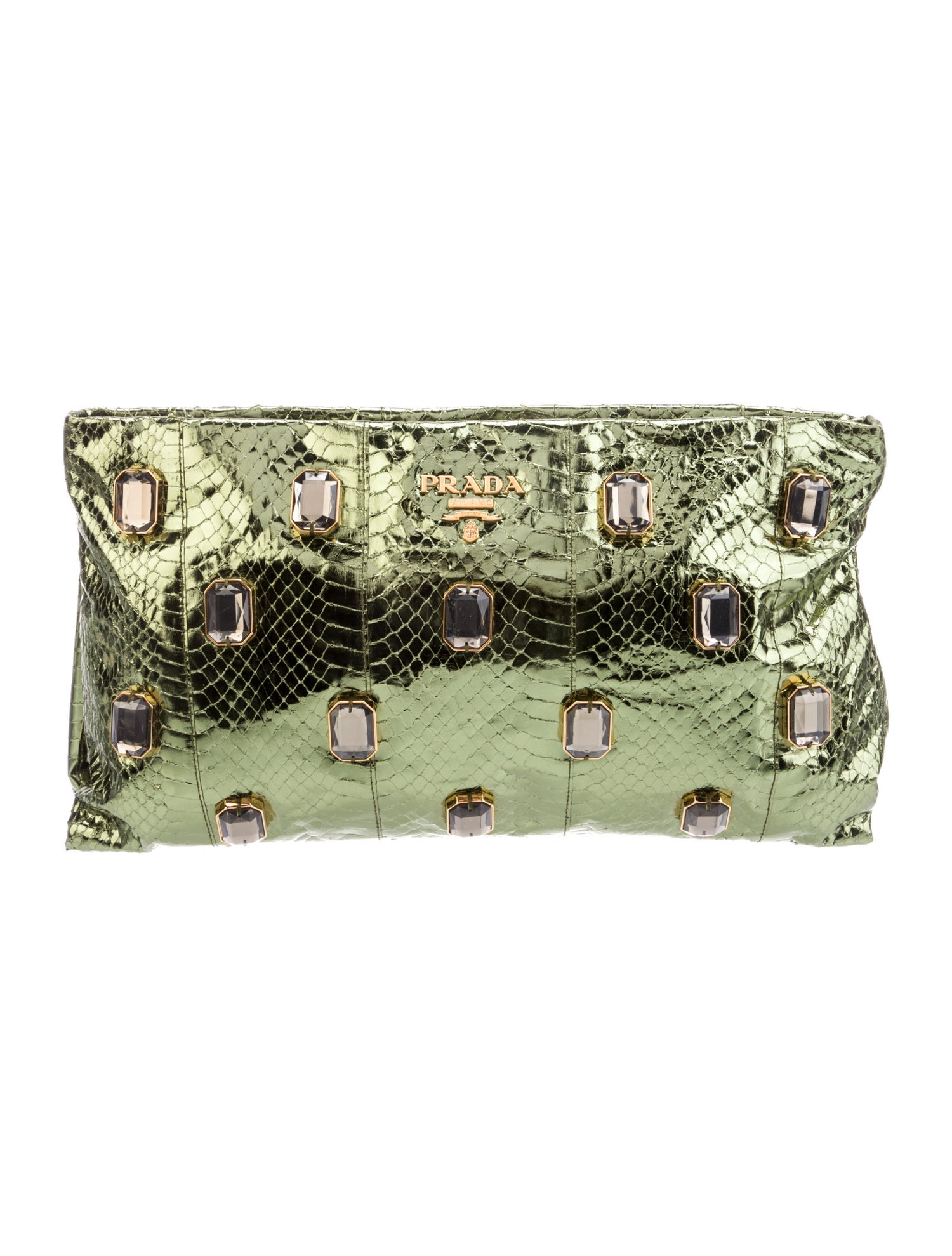 Prada Python Clutch
