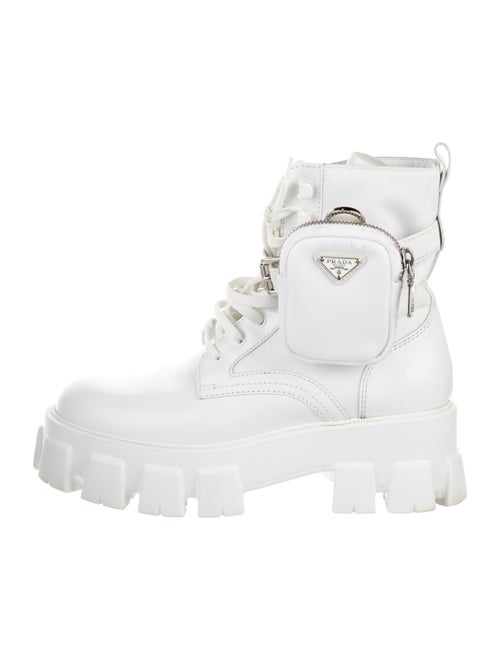 Prada Leather Combat Boots