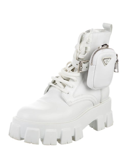 Prada Leather Combat Boots