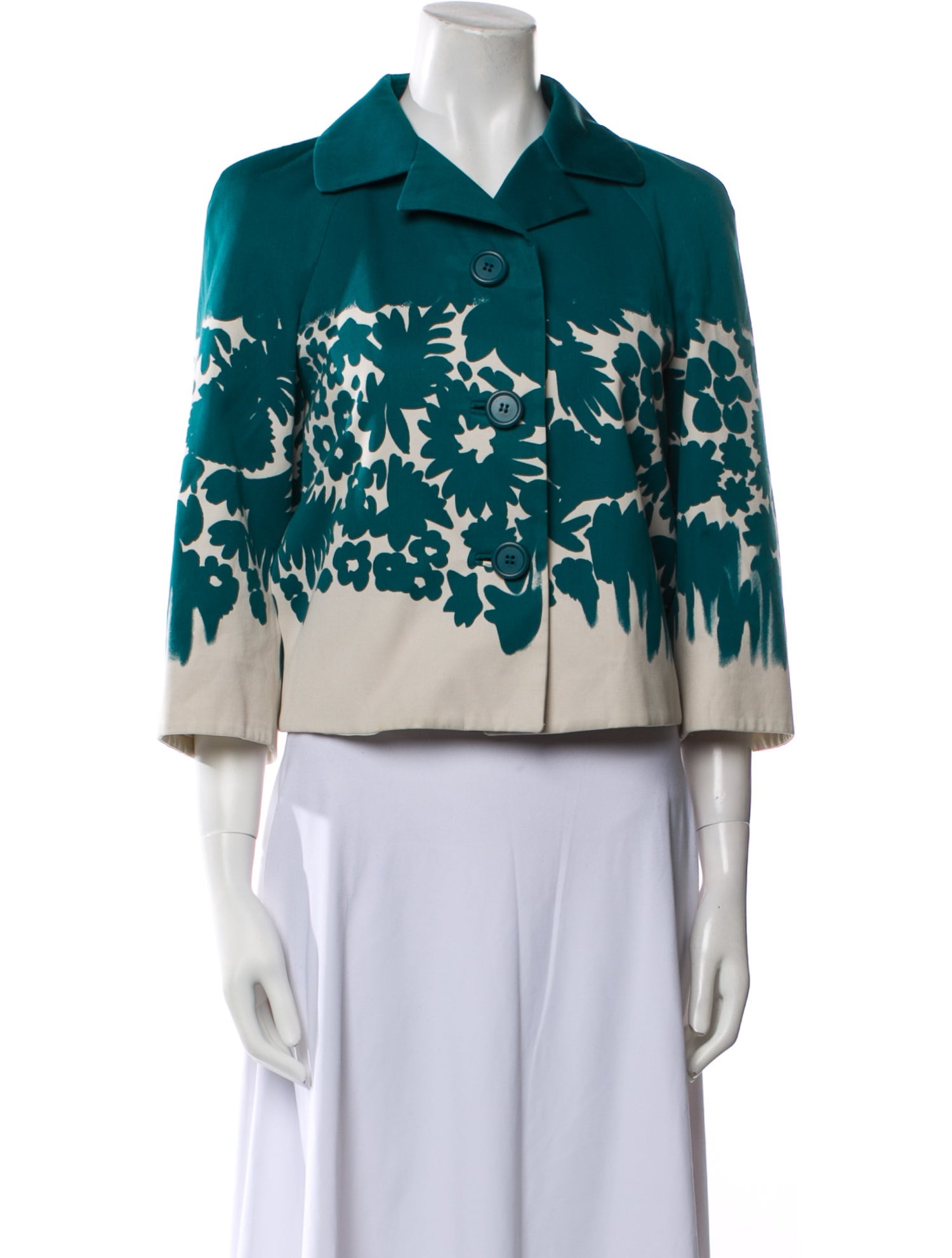 Prada 2015 Floral Print Evening Jacket