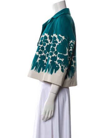 Prada 2015 Floral Print Evening Jacket