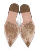 Prada Patent Leather Bow Accents Ballet Flats