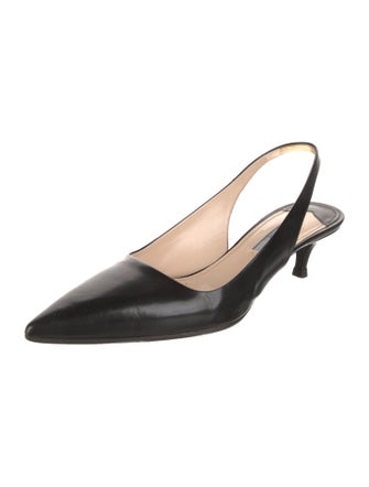 Prada Leather Slingback Pumps