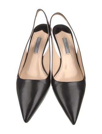 Prada Leather Slingback Pumps