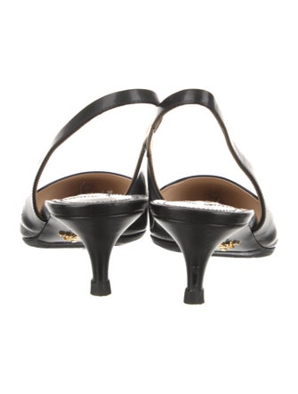 Prada Leather Slingback Pumps