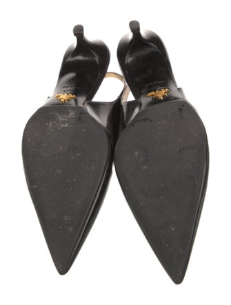Prada Leather Slingback Pumps